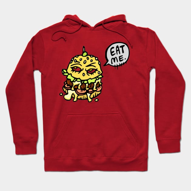 The Naughty Burger Hoodie by Quirky Design Collective